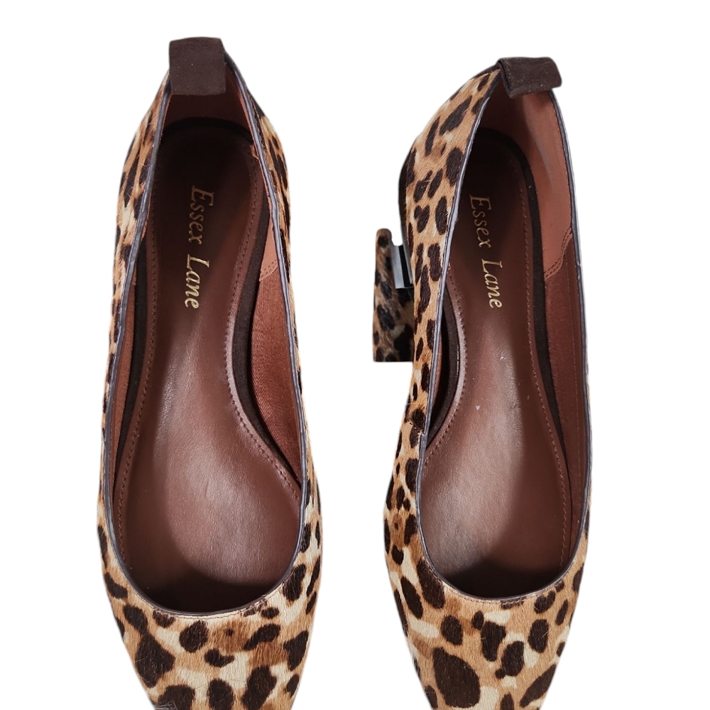 Essex Lane, women's Leopard print flat shoes, never worn,  size 7 1/2 M. - Picture 6 of 11